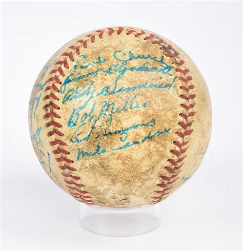 1950 Philadelphia Phillies Signed Baseball Bunch Auctions