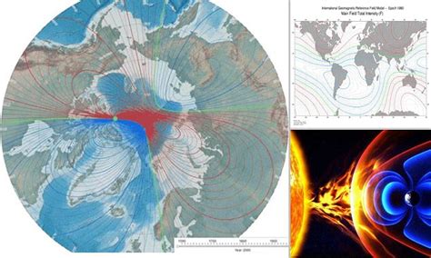 Earths Magnetic Poles Show Signs They Are About To Flip Daily Mail