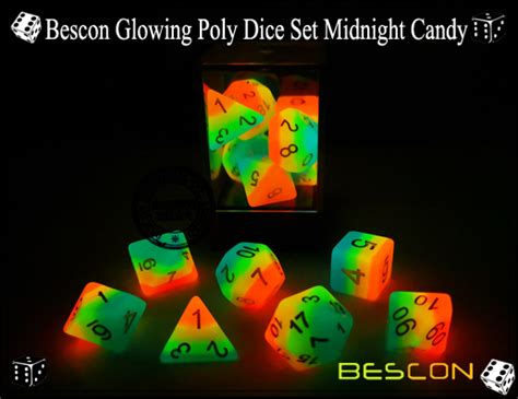 Bescon Translucent Polyhedral Dice 100 Sides Dice Transparent D100 Die