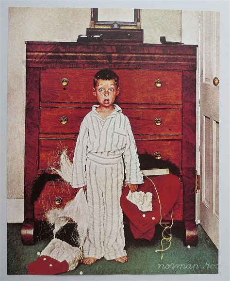 Vintage 1956 Norman Rockwell Christmas Book Print Called Discovery