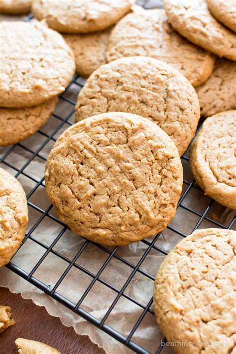 Monitor nutrition info to help. Easy Vegan Peanut Butter Cookies (Gluten Free, Healthy, V, Dairy-Free, Refined Sugar-Free ...