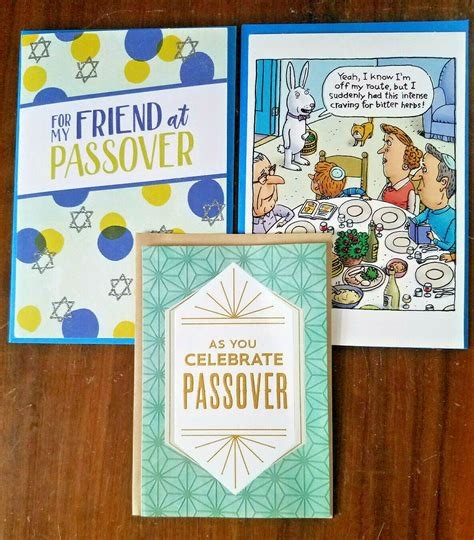 3 Passover Greeting Cards Hallmark Love Friends Pesach Peace Jewish