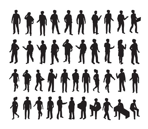 Isometric 3d Illustration Set Silhouettes Of People 2953946 Vector Art At Vecteezy