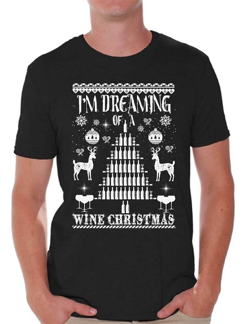 Awkward Styles I M Dreaming Of A Wine Christmas Shirt Wine Christmas Holiday Tee For Christmas