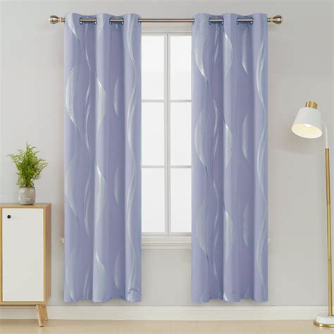 Deconovo Blackout Curtains Room Darkening Thermal Insulated Drapes Foil