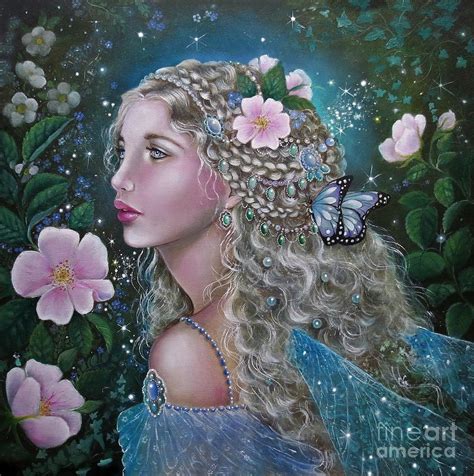 Fairy Queen Titania Painting By Gabriella Szabo Fine Art America