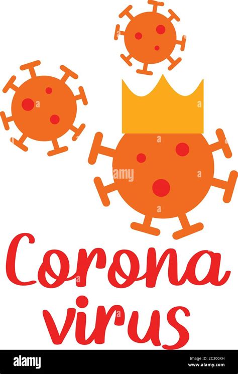 Diseño De Letras De Coronavirus Con Símbolos De Coronavirus Con Corona