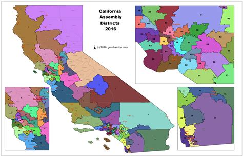 Map Of California Assembly Districts 2016