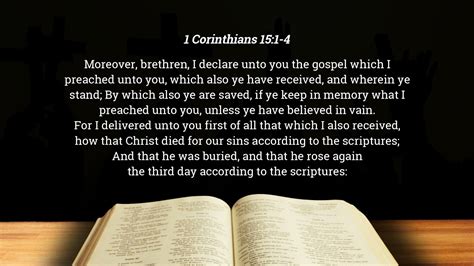1 Corinthians 151 4 Kjv Bible Verse Youtube