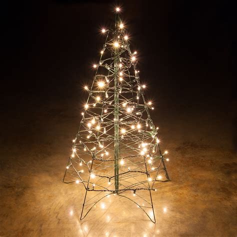 lighted warm white led outdoor christmas tree