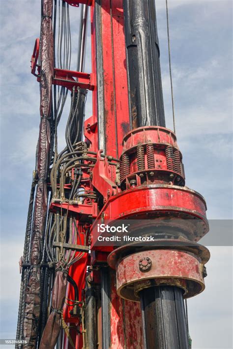 Parts Of Hydraulic Bored Pile Machine Stock Photo Download Image Now