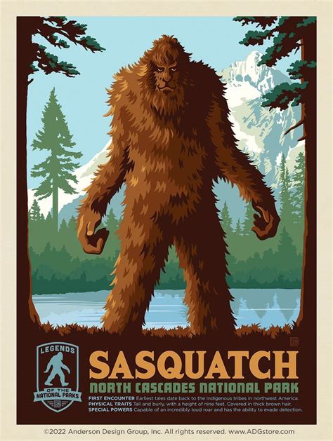 Legends Of The National Parks North Cascades Sasquatch In 2022