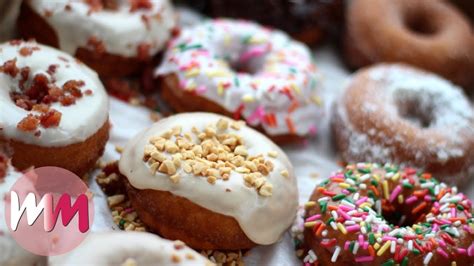 Top 10 Best Doughnut Flavors And Toppings - YouTube