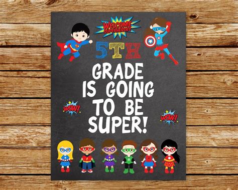 Superhero Classroom Sign Superhero Classroom Decor Superhero Etsy