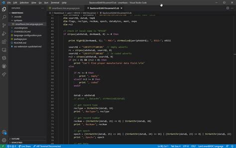 SmartBASIC Syntax Highlighting In Visual Studio Code Now Available