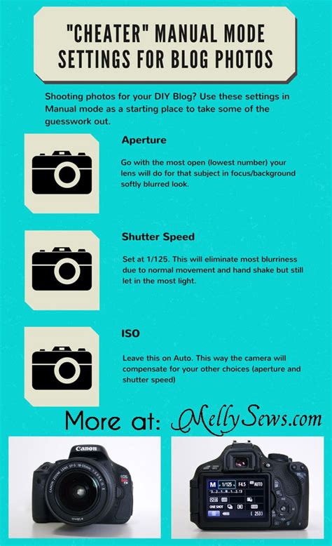 Easy Camera Settings For Shooting In Manual Tech Tips Melly Sews
