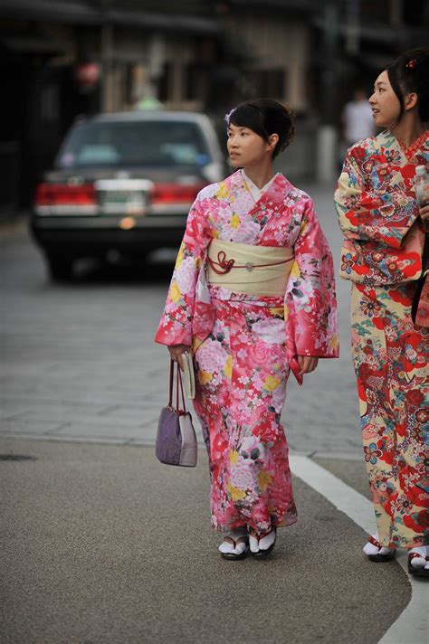 Kyoto Kimono Beauties Kimono Beautiful Young Lady Elegant Fashion