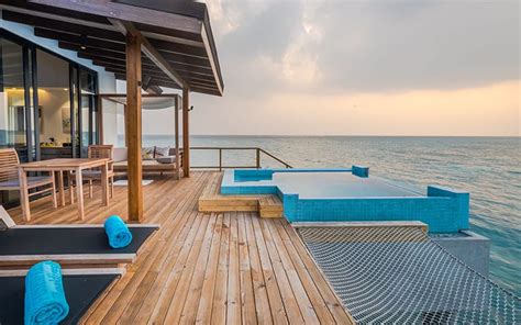 Premium Pool Water Villa Luxury Water Villas Fushifaru Maldives