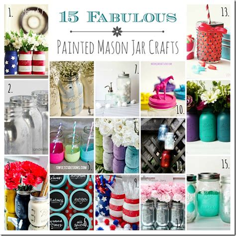 15 Painted Mason Jar Crafts Mason Jar Crafts Love