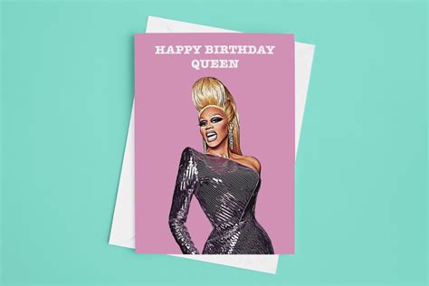 Happy Birthday Card Rupauls Drag Race Birthday Ts Etsy Ireland