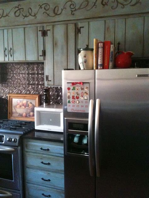 I used annie sloan chateau grey and as lacquer then i finished with valspar glaze. Cabinets painted with Annie Sloan Chalk paint in Louis Blue with dark wax. | Kitchen cabinet ...