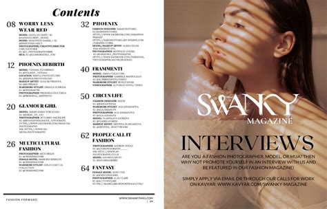 Swanky Magazine Editions VOL XV February Issue 1 PRINT ISSUE Swanky