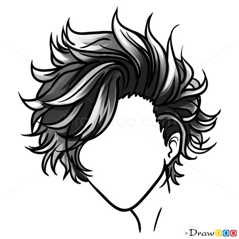 Draw an outline of the head using a pencil, this. Drawing Hair Lessons, Step by Step Drawing