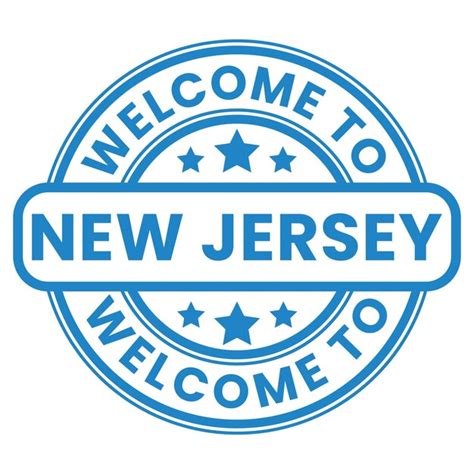 Premium Vector Blue Welcome To New Jersey Sign Stamp Sticker With