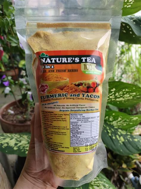 Nature S Tea In Turmeric And Yacon Herbal Tea Lazada Ph