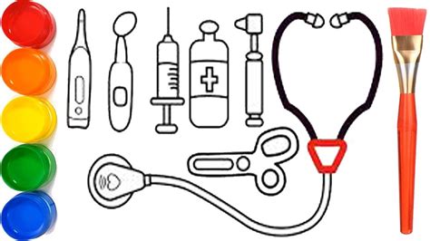 How To Draw Medical Instruments Easy Simple Drawing And Painting Ks