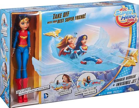 DC Super Hero Girls Wonder Woman Invisible Jet Playset Damaged Package