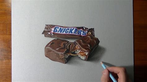 How To Draw A Snickers Bar Youtube