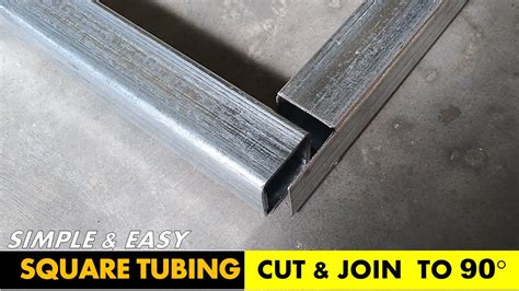 How To Cut And Join Square Tubing With Exact Measurement Result