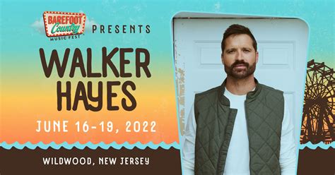 Just Added To The Bcmf Lineup Walker Hayes Barefoot Country Music Fest