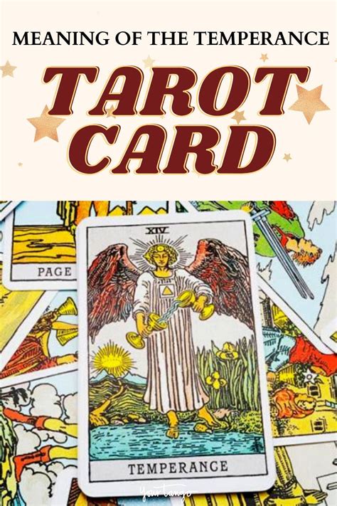 Temperance Tarot Card Tarot Cards Soulmate Connection Tarot Major