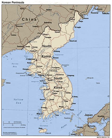 Map of Korea - Free Printable Maps