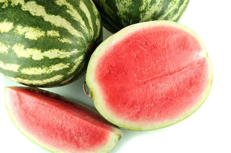 Premium Photo Ripe Watermelons Isolated On White