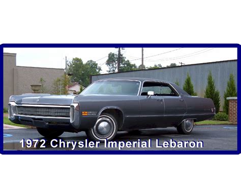 1972 Chrysler Imperial Lebaron 4door Auto Refrigerator Tool Box