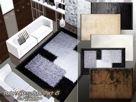 The Sims Resource Modern Fluffy Rugs 2