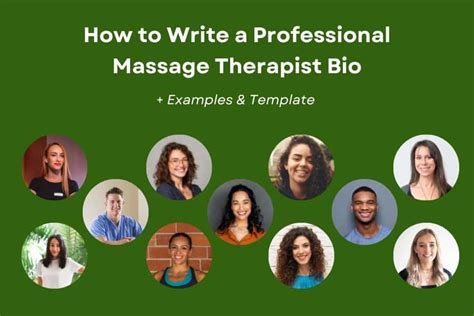 How To Write A Massage Therapist Bio Examples And Template
