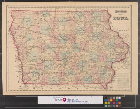 Grays Atlas Map Of Iowa Side 1 Of 2 The Portal To Texas History