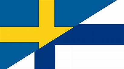 Finland Sweden Flag Swedish Finnish Combined Flags
