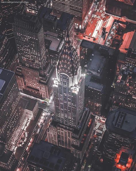 The Chrysler Building At Night By Marco Degennaro Photography