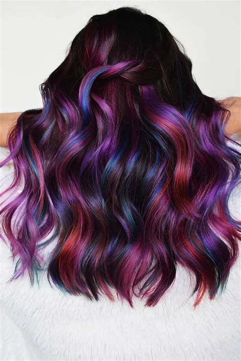 40 Rainbow Hair Ideas For Brunette Girls — No Bleach Required Rainbow