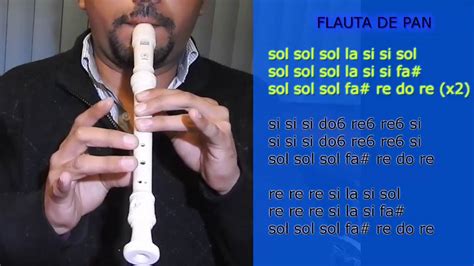 Flauta De Pan Con Notas Para Flauta Dulce Youtube