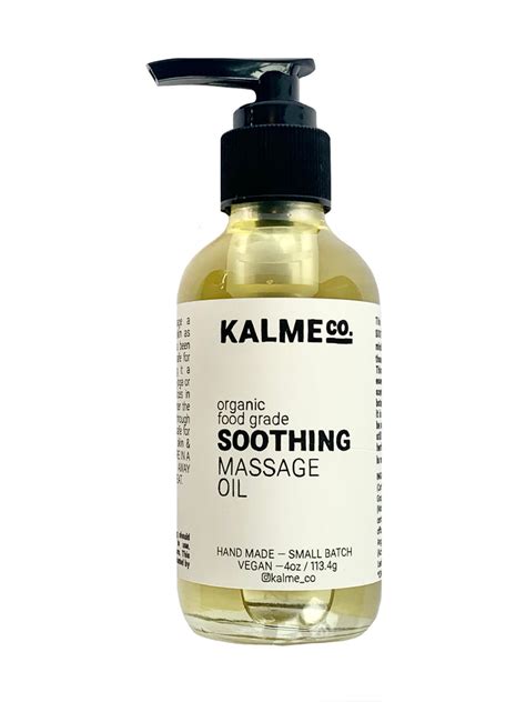 Soothing Massage Oil Kalme Co