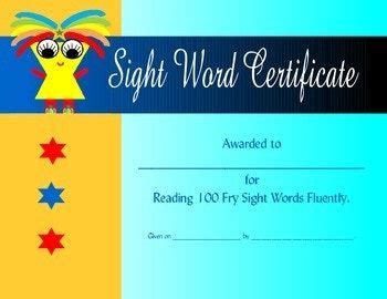 This is an award for students who have mastered reading their first 100 ...