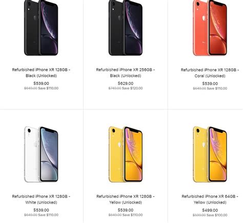 Apple Is Selling Refurbished Iphone Xr Handsets Starting At 499