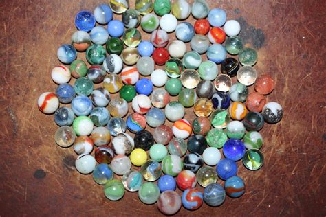 111 Vintage Glass Marbles Collection