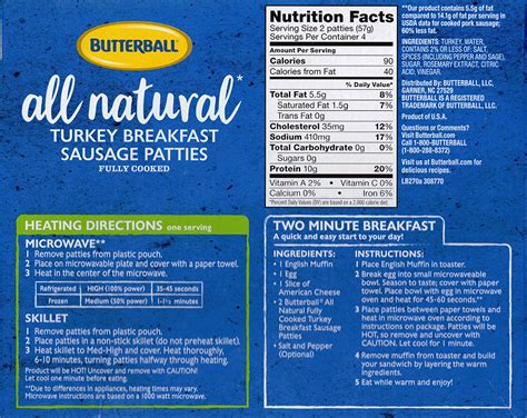 Butterball Turkey Breakfast Sausage Patties Review Shop Smart